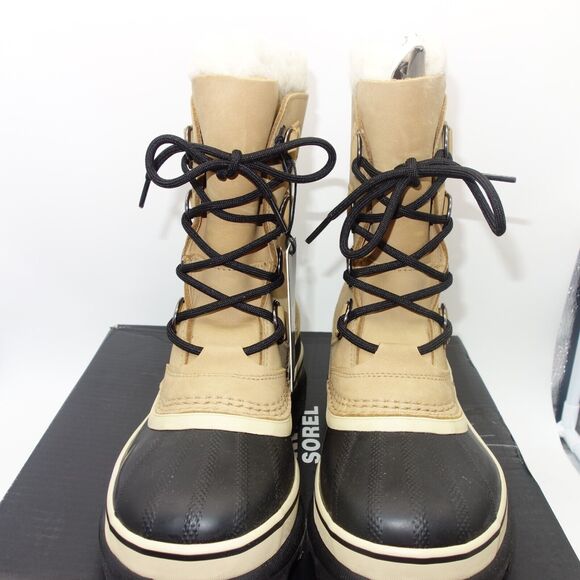 NEW Sorel Caribou Women's 6 WP Boots Insulated Winter Snow Buff Tan Brown - Picture 4 of 14